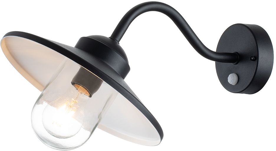 Elstead Lighting Klampenborg lámpara de pared para exteriores 1x60 W negro KLAMPENBORG-PIR-BK