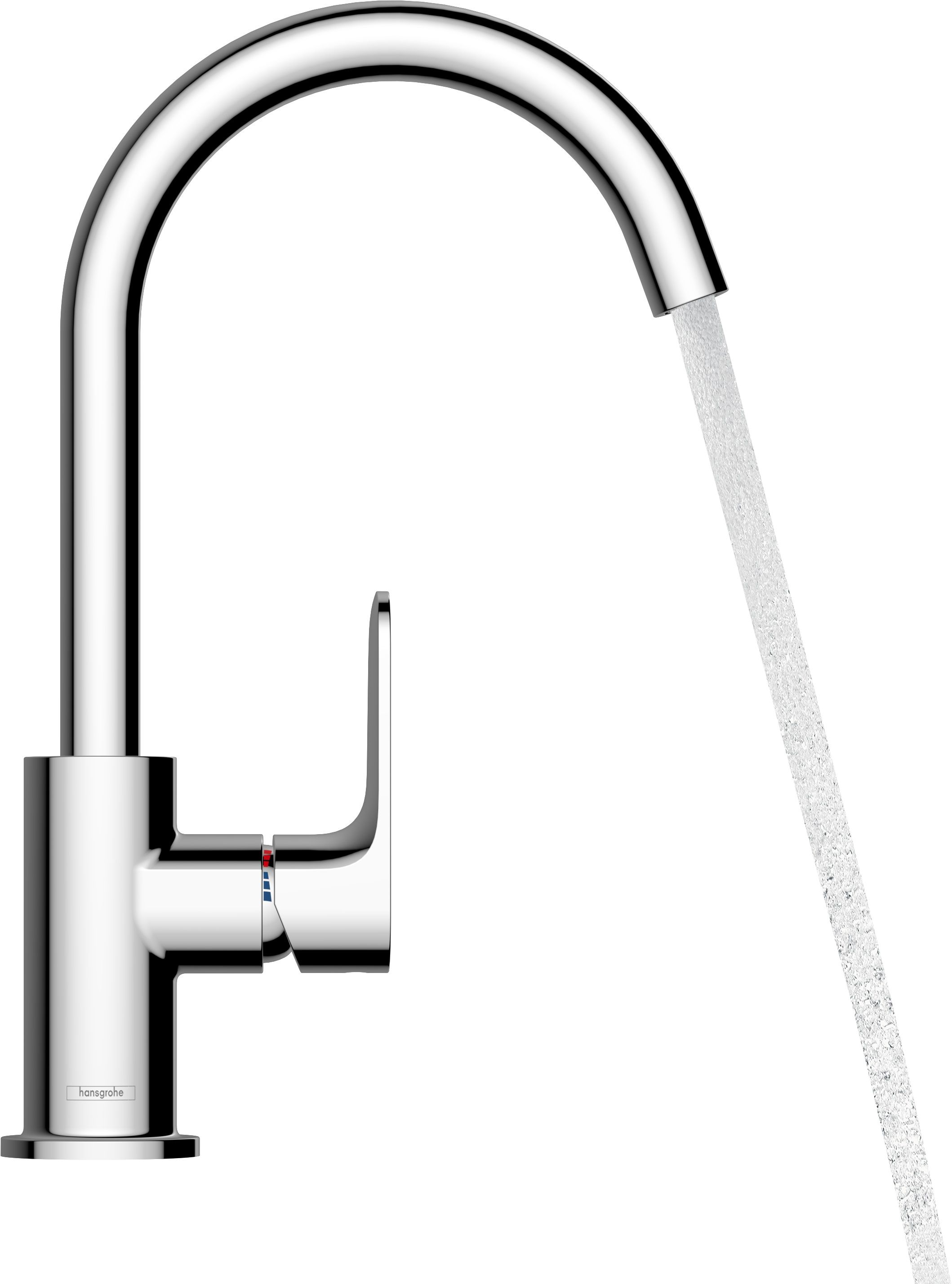 Hansgrohe Rebris S grifo para lavabo de pie negro 72536670