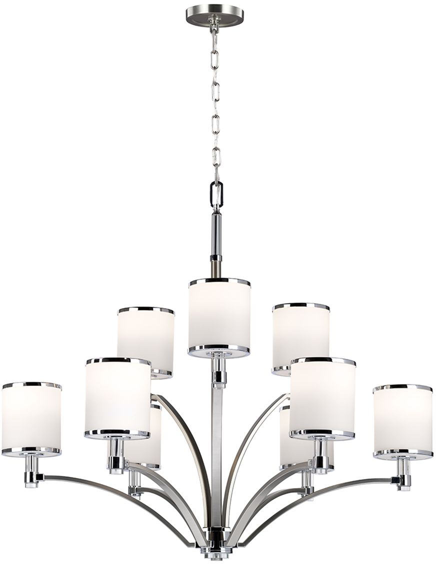 Elstead Lighting Prospect Park lámpara colgante x60 W cromo-níquel FE-PROSPECT-PARK9