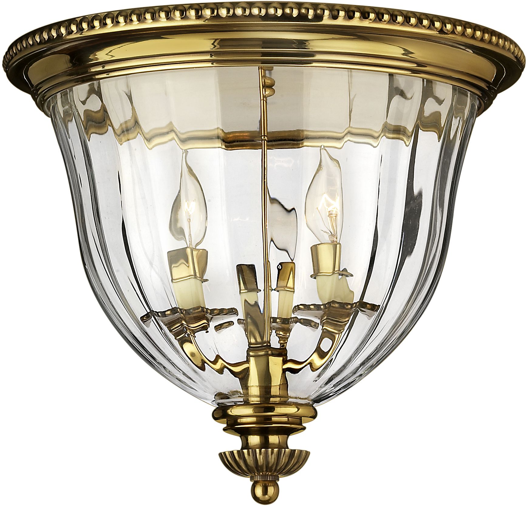 Elstead Lighting Cambridge plafón 2x60 W latón HK-CAMBRIDGE-F-B