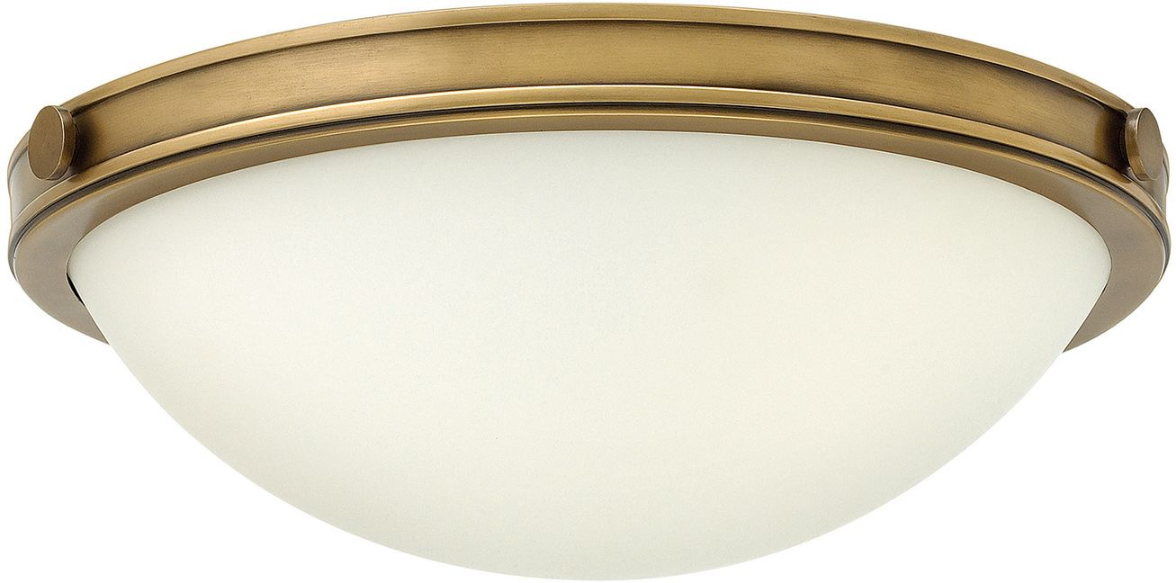 Elstead Lighting Collier plafón 2x40 W latón HK-COLLIER-F-S