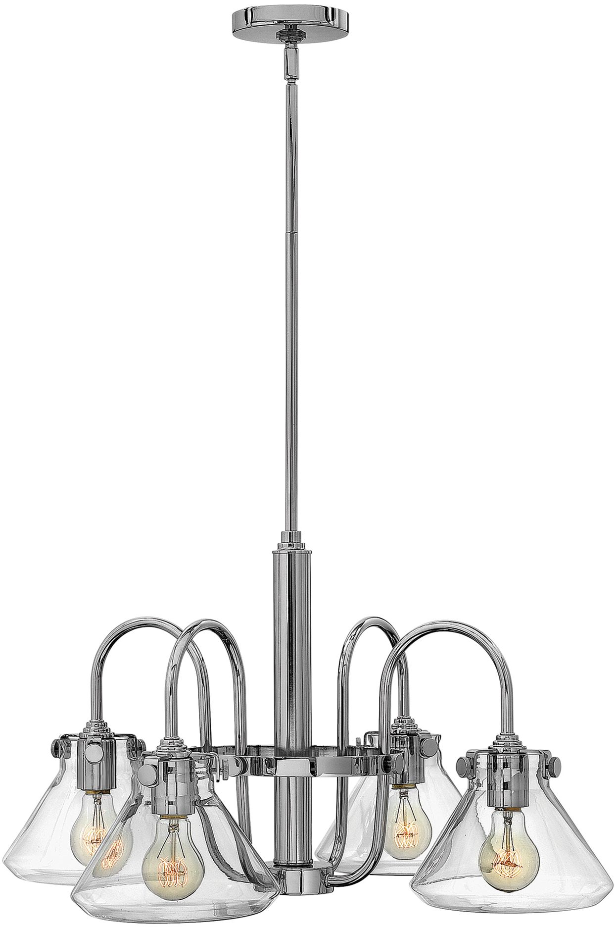Elstead Lighting Congress lámpara colgante 4x60 W cromo HK-CONGRESS4-A-CM