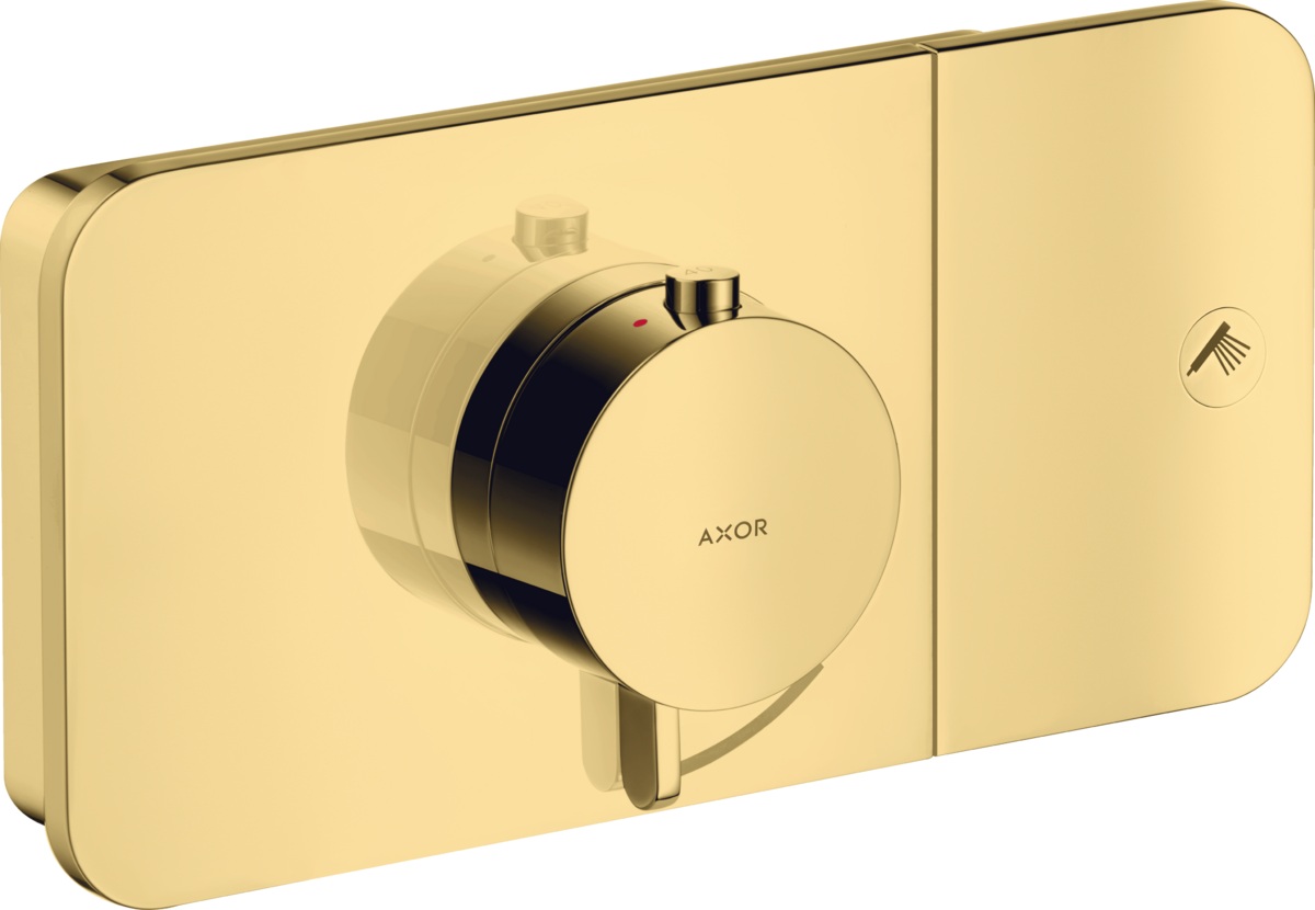 Axor One grifo para ducha empotrado con termostato oro 45711990