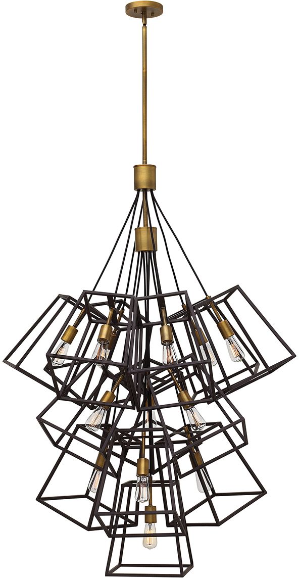 Elstead Lighting Fulton lámpara colgante x60 W latón-marrón HK-FULTON-13P
