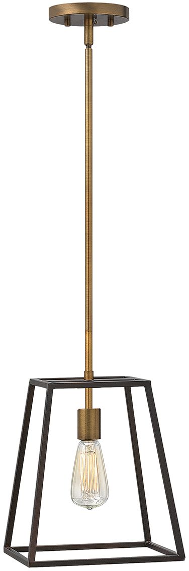 Elstead Lighting Fulton lámpara colgante 1x60 W latón-marrón HK-FULTON-P