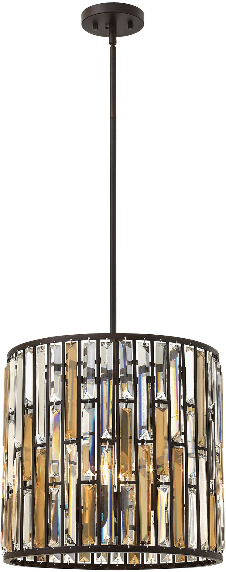 Elstead Lighting Gemma lámpara colgante 3x60 W marrón HK-GEMMA-P-B-VBZ