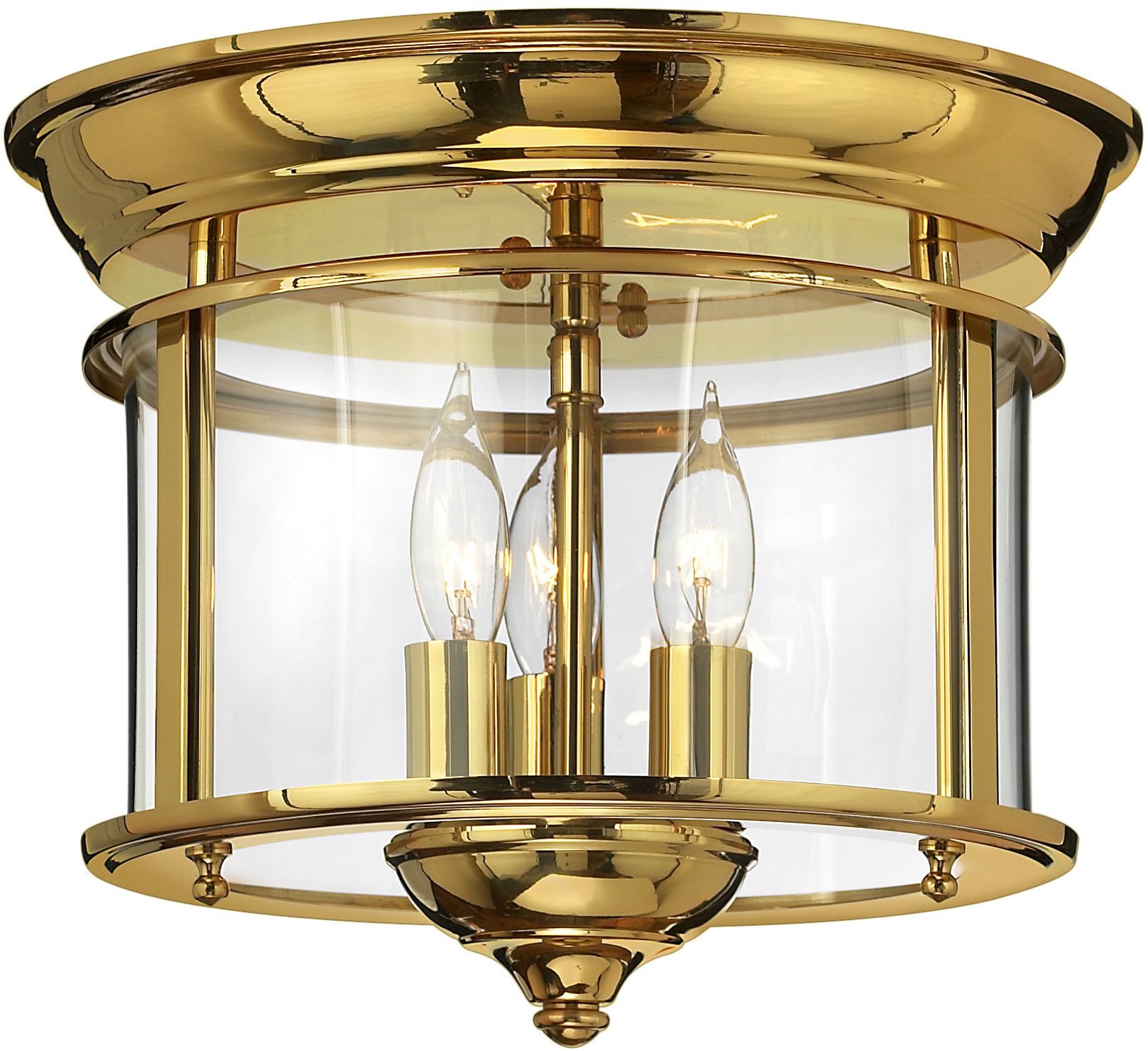 Elstead Lighting Gentry lámpara de techo 3x40 W latón HK-GENTRY-F-PB