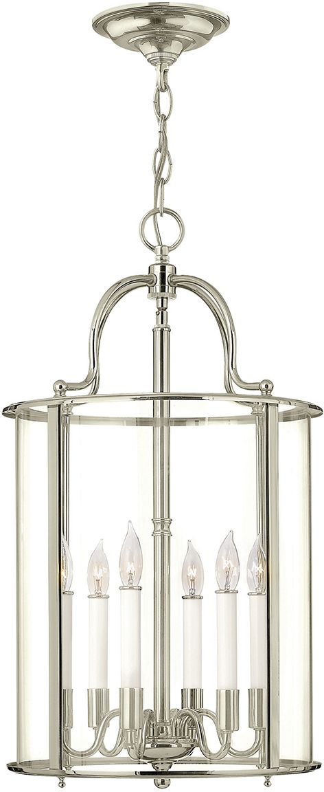 Elstead Lighting Gentry lámpara colgante 6x60 W níquel HK-GENTRY-P-L-PN