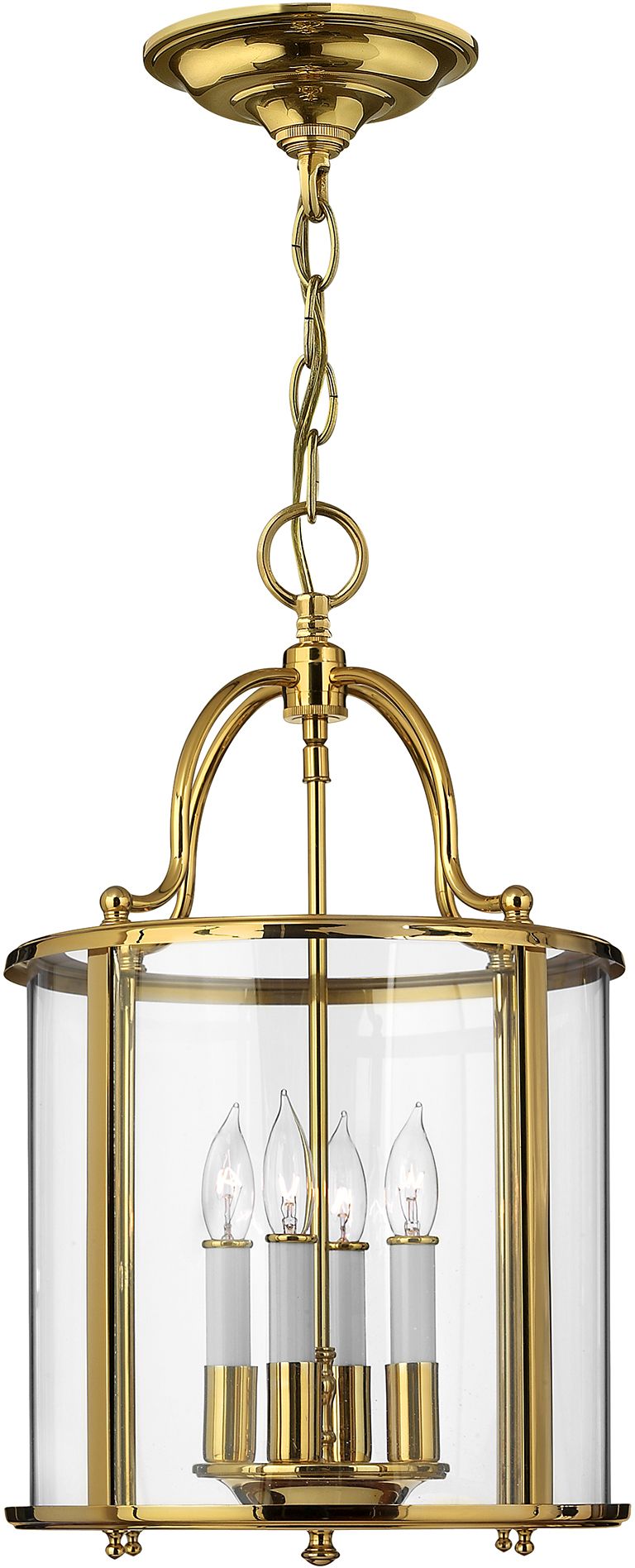 Elstead Lighting Gentry lámpara colgante 4x60 W latón HK-GENTRY-P-M-PB