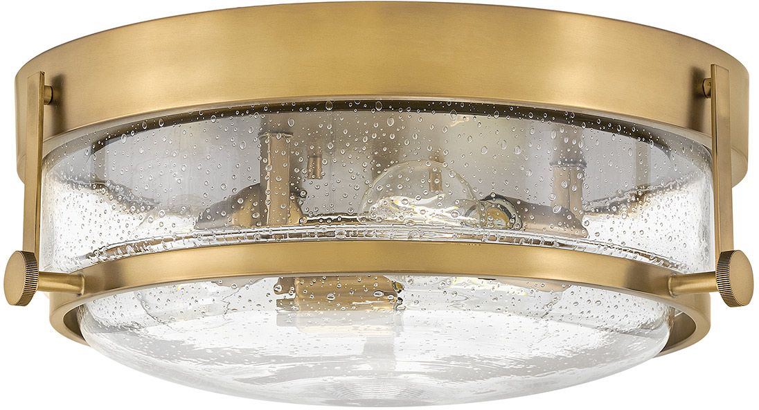 Elstead Lighting Harper plafón 3x60 W latón-transparente HK-HARPER-F-HB-CS