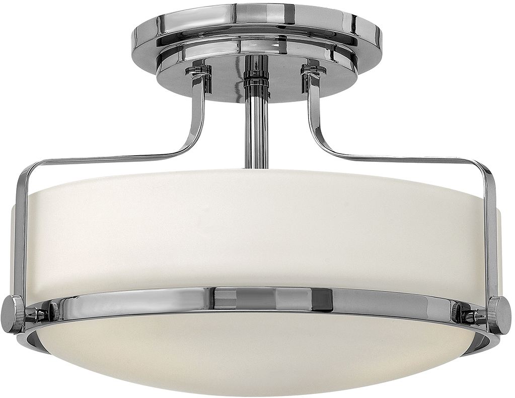 Elstead Lighting Harper lámpara de techo 3x60 W blanco-cromo HK-HARPER-SFS-CM