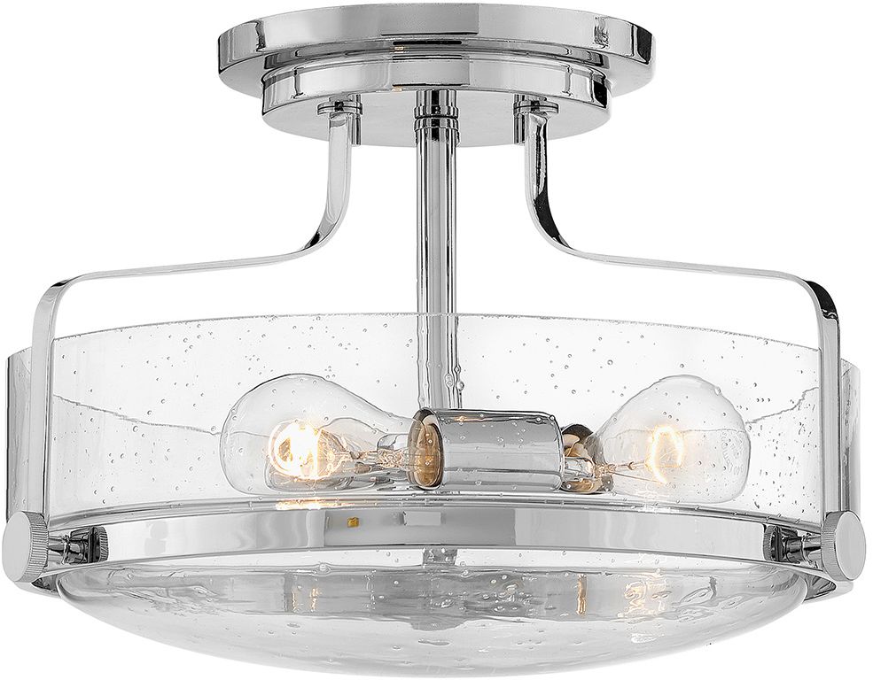 Elstead Lighting Harper lámpara de techo 3x60 W cromo-transparente HK-HARPER-SFS-CM-CS