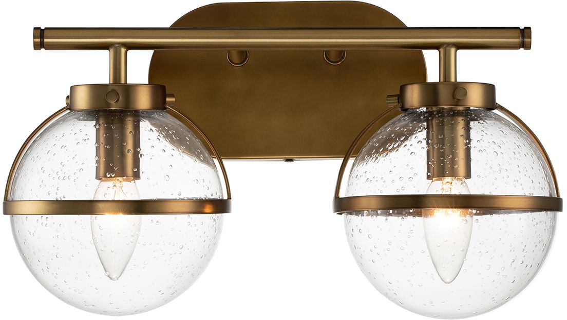 Elstead Lighting Hollis lámpara de pared 2x40 W latón HK-HOLLIS2-C-HB-BATH