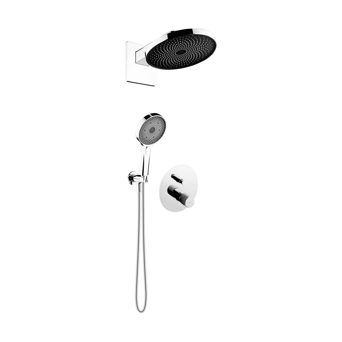 Conjunto grifo de bañera y ducha Oltens Hamnes 34106100, ducha con efecto lluvia Oltens Vann 37007100, 39403100, 37107100, 39304100, 37200100