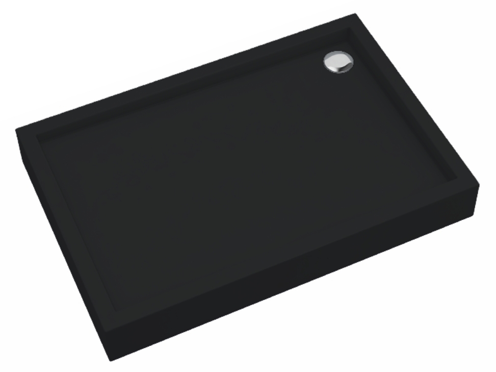 Schedpol Medium Black Mat plato de ducha rectangular 120x90 cm negro 3.4747/C/MG