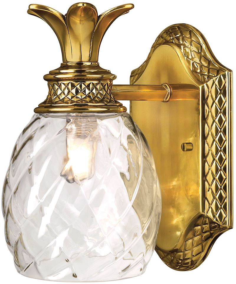 Elstead Lighting Plantation lámpara de pared 1x3 W latón HK-PLANTATION1-BATH-BB