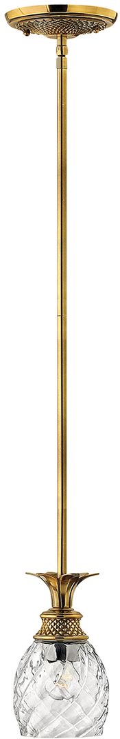Elstead Lighting Plantation lámpara colgante 1x60 W latón HK-PLANTATION-MP-BB