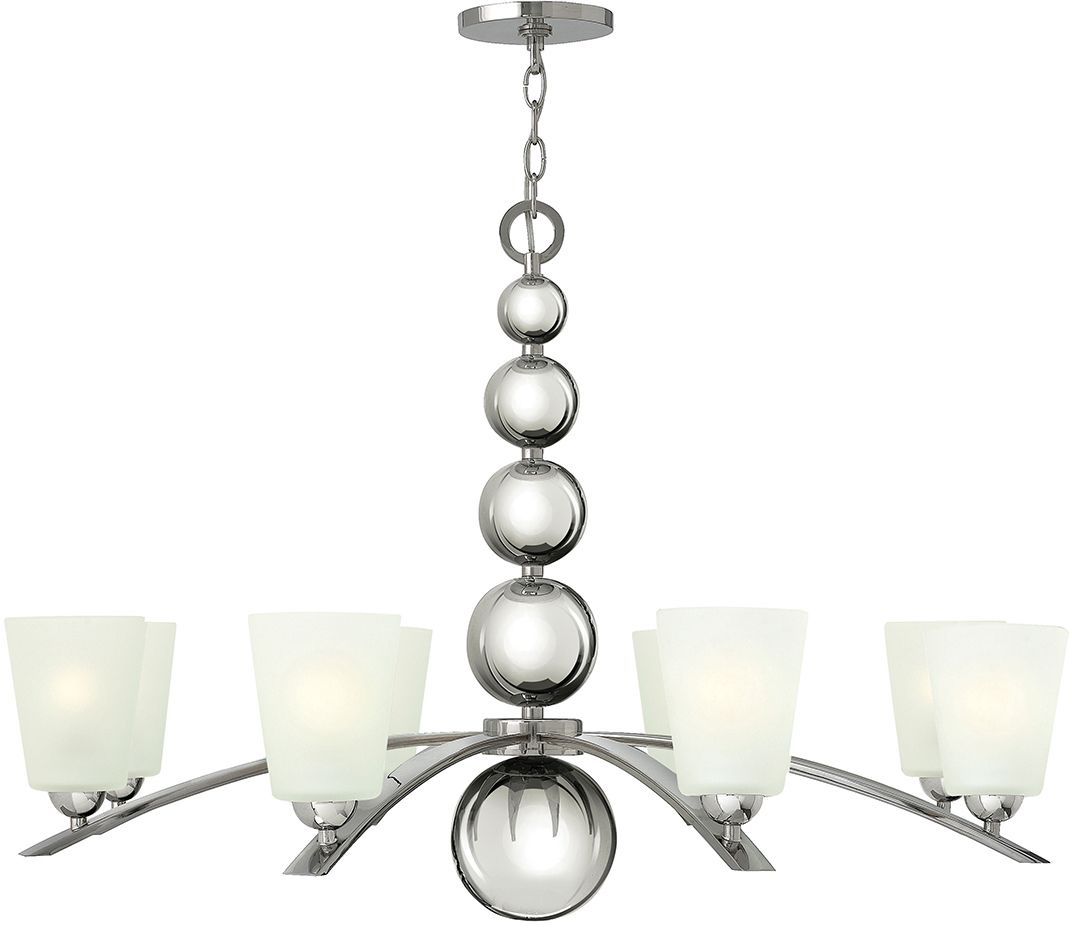 Elstead Lighting Zelda lámpara colgante x60 W níquel HK-ZELDA8-PN