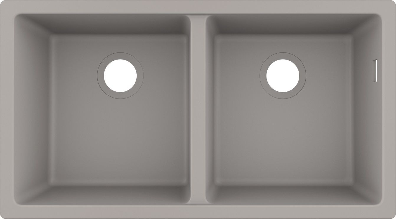 Hansgrohe S 51 fregadero de granito 82x45 cm gris/grafito/ónix 43434380