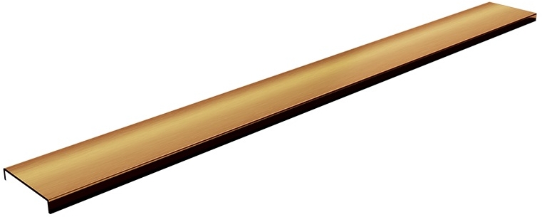 Schedpol Base Copper Brushed Range cubierta para desagüe lineal 110 cm cobre 10.058/DPMS