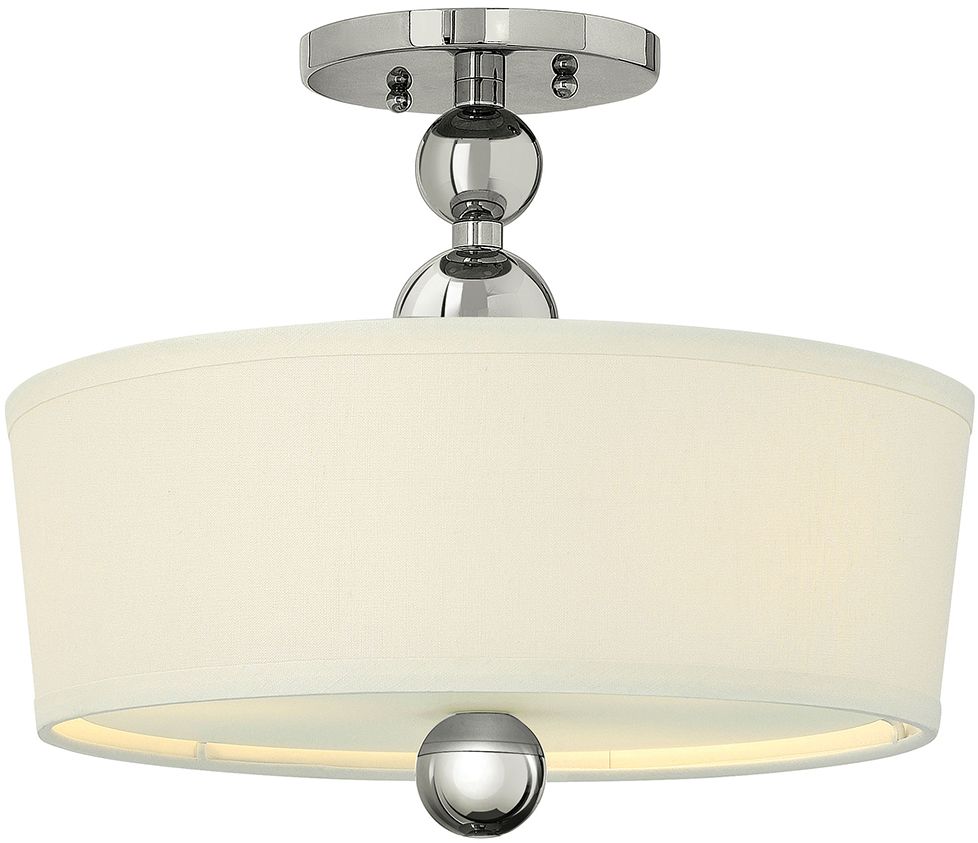 Elstead Lighting Zelda lámpara de techo 3x60 W níquel HK-ZELDA-SF-PN