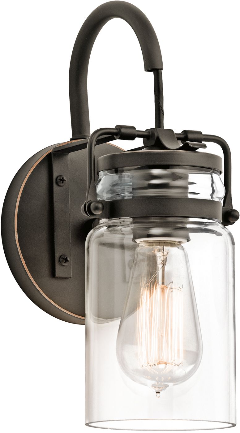 Elstead Lighting Brinley lámpara de pared 1x60 W marrón KL-BRINLEY1-OZ