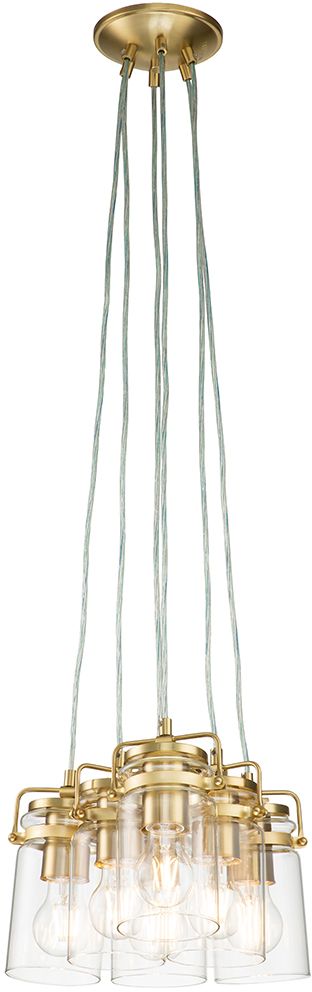 Elstead Lighting Brinley lámpara colgante 6x60 W latón KL-BRINLEY6-BB