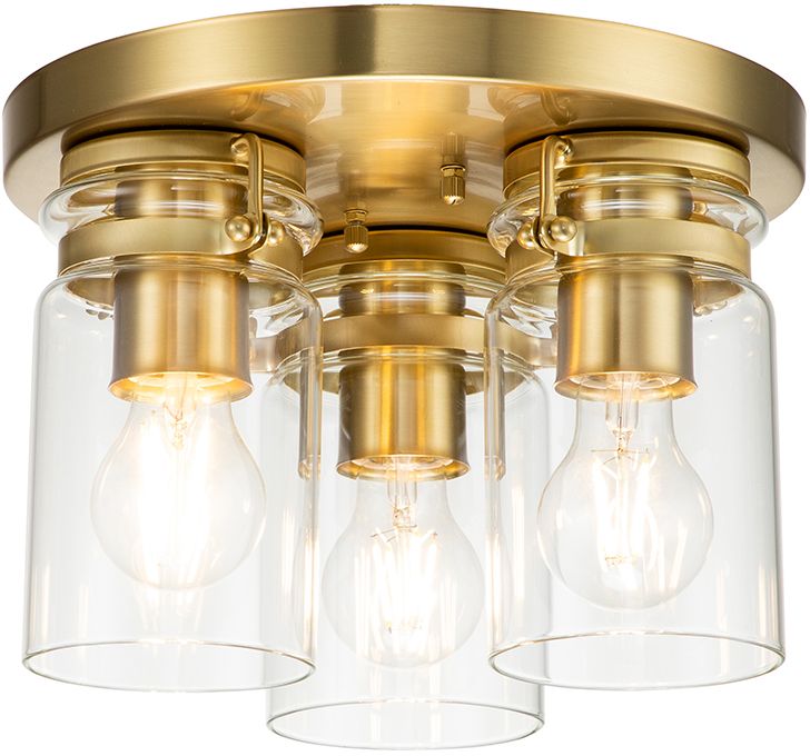 Elstead Lighting Brinley lámpara de techo 3x60 W latón KL-BRINLEY-F-BB