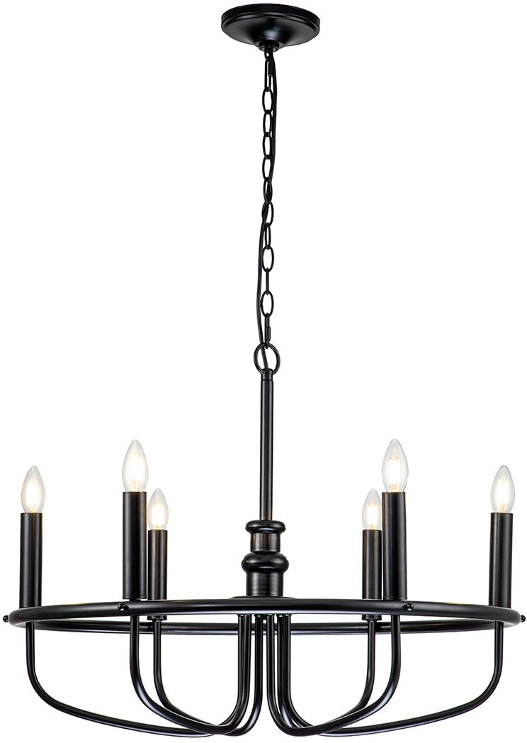 Elstead Lighting Capitol Hill lámpara colgante 6x40 W negro KL-CAPITOL-HILL6-BLK