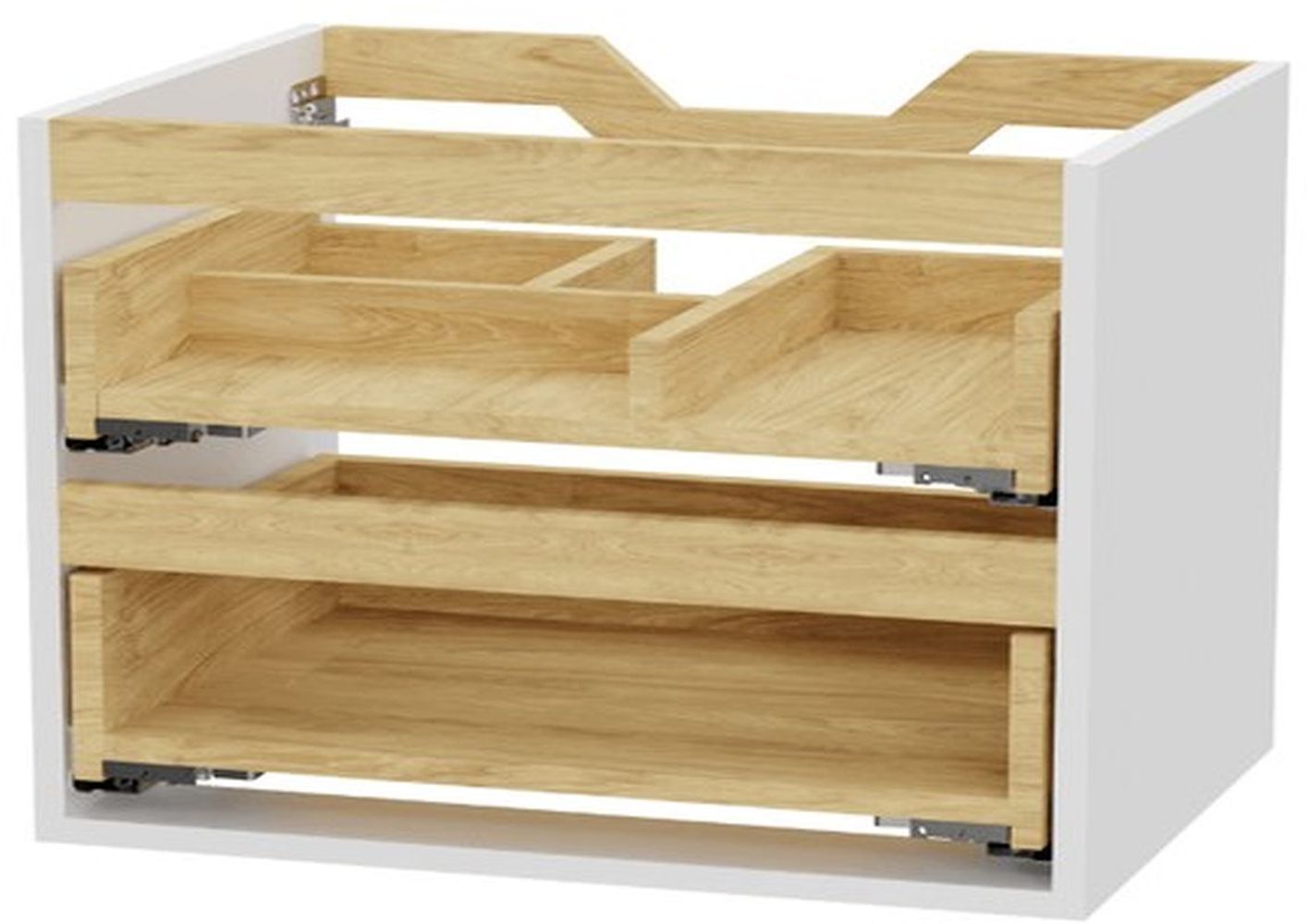 Excellent Tuto 2.0 estructura de armario 80x46.5x50 cm suspendido, para lavabo blanco-roble MLEX.2172.800.WHBL