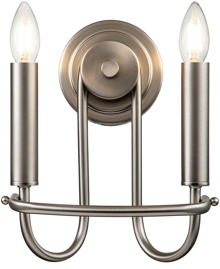 Elstead Lighting Capitol Hill lámpara de pared 2x40 W níquel KL-CAPITOL-HILL2-BN