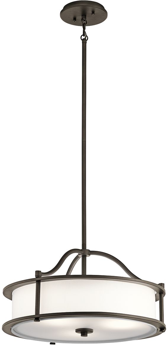 Elstead Lighting Emory lámpara colgante 3x60 W marrón KL-EMORY-P-S-OZ