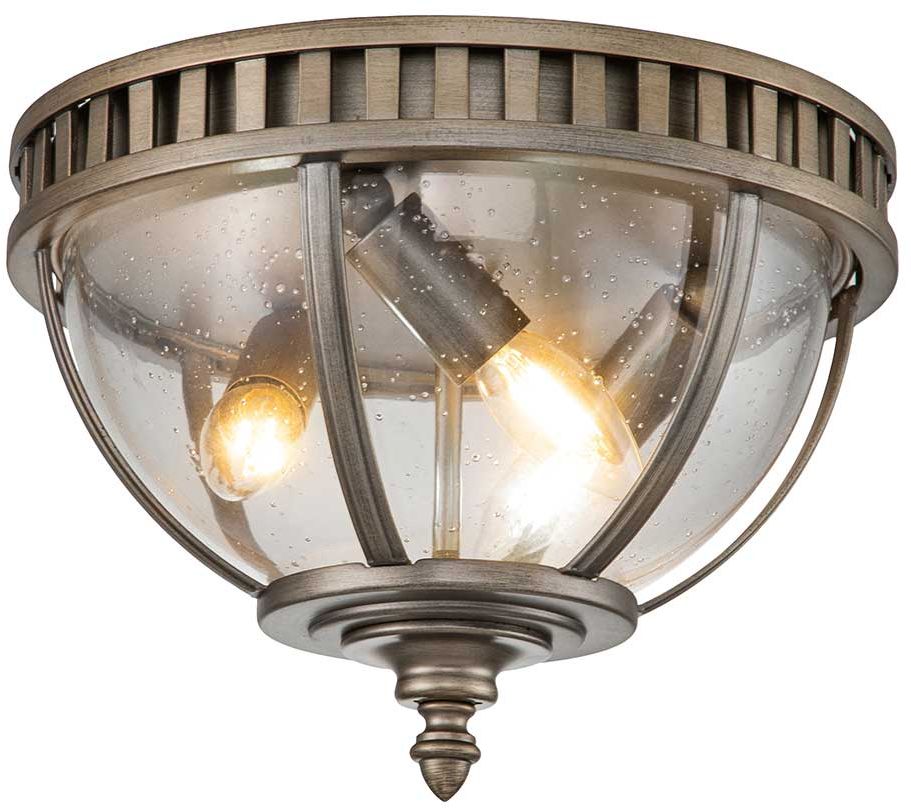 Elstead Lighting Halleron plafón exterior 3x40 W marrón KL-HALLERON-F-BU