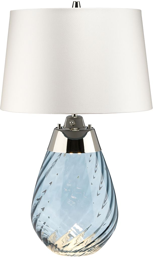 Elstead Lighting Lena lámpara de sobremesa 1x60 W azul-satinado LENA-TL-S-BLUE-OWSS