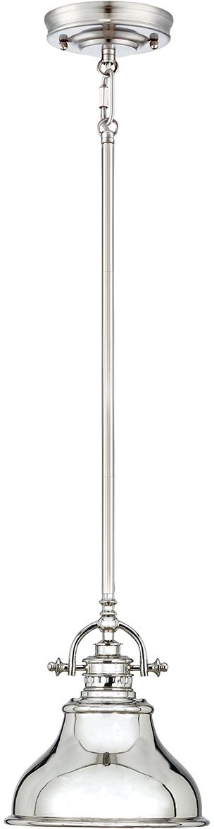 Elstead Lighting Emery lámpara colgante 1x60 W plata QZ-EMERY-P-S-IS