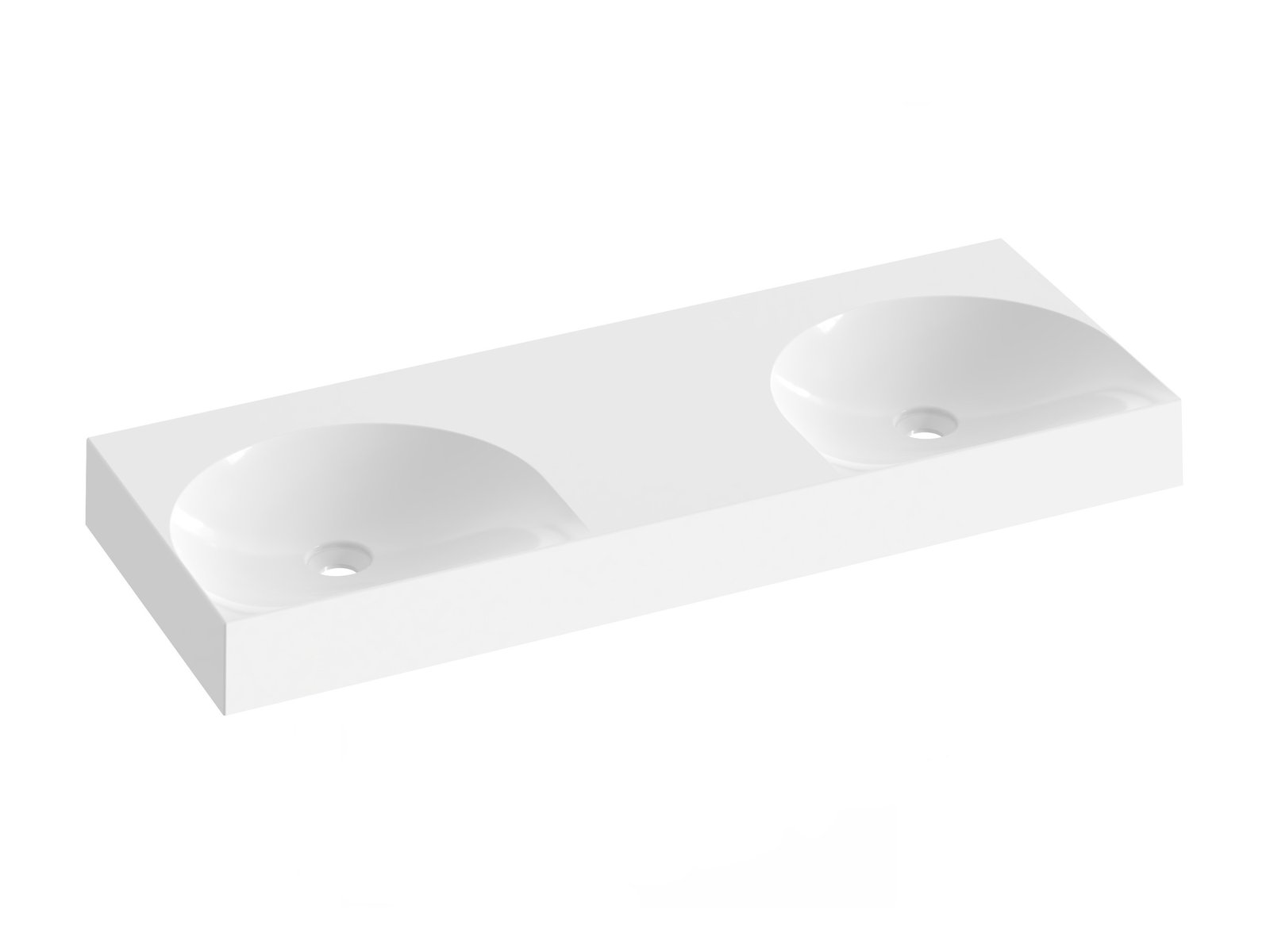 Ravak Lite lavabo 120x45 cm rectangular para mueble blanco brillante XJX01312001