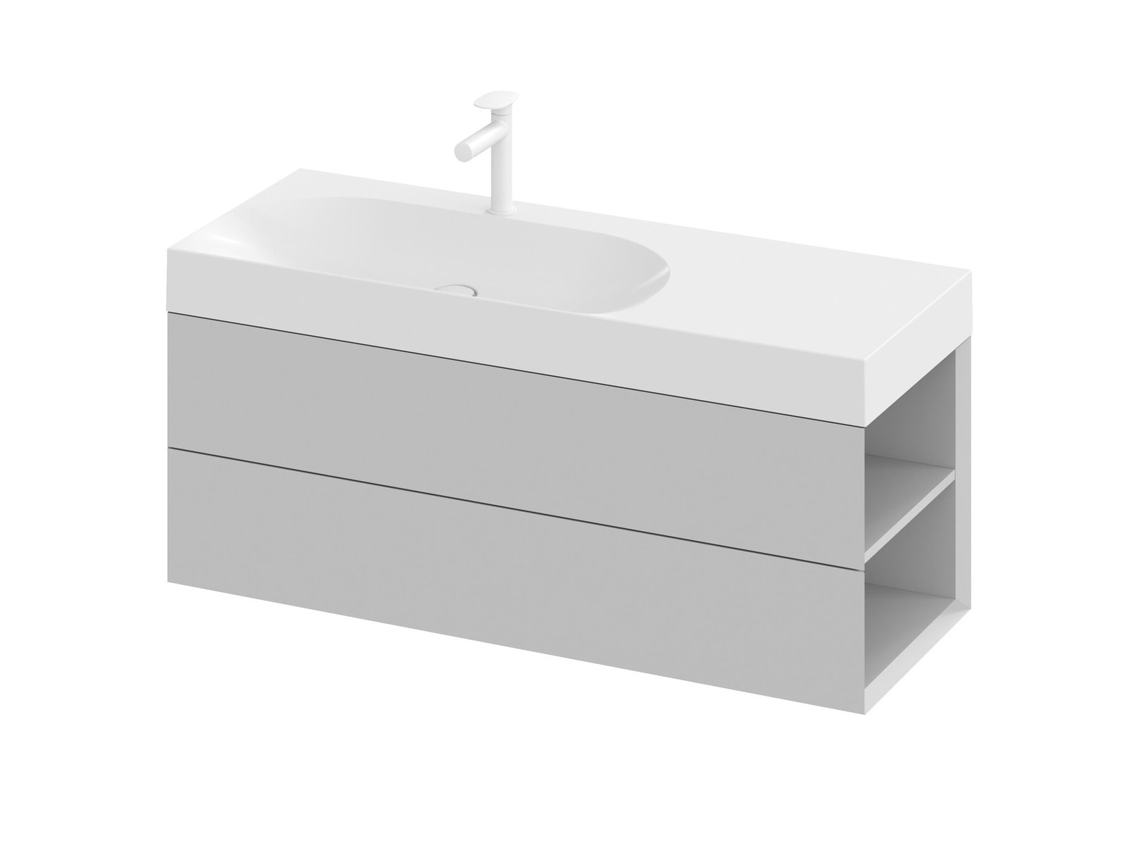 Ravak Lite armario 120x45x43 cm suspendido, para lavabo gris X000001895
