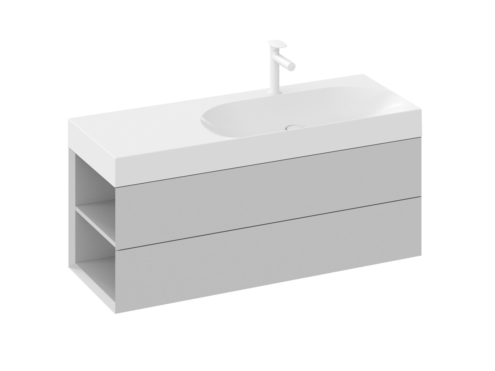 Ravak Lite armario 120x45x43 cm suspendido, para lavabo gris X000001883