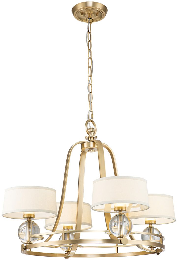 Elstead Lighting Gotham lámpara colgante 4x3 W latón QZ-GOTHAM4-BB
