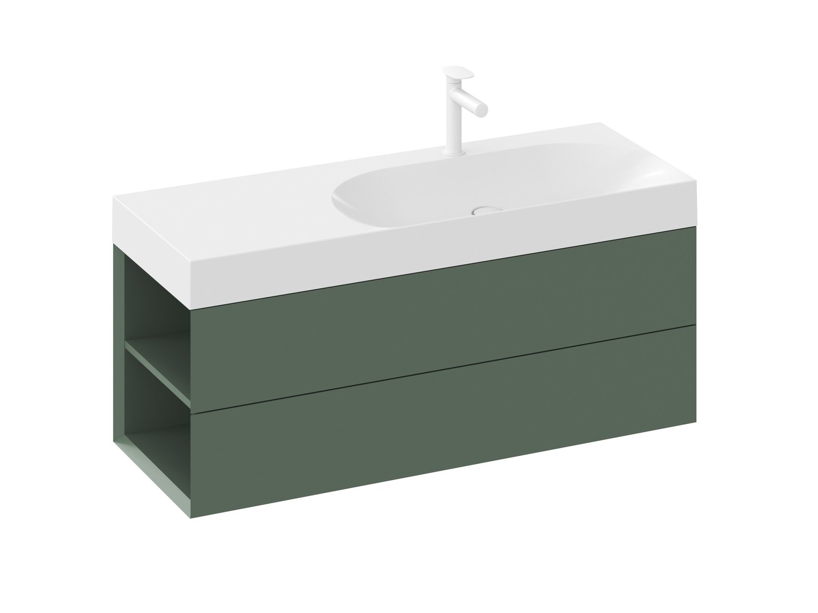 Ravak Lite armario 120x45x43 cm suspendido, para lavabo verde X000001882