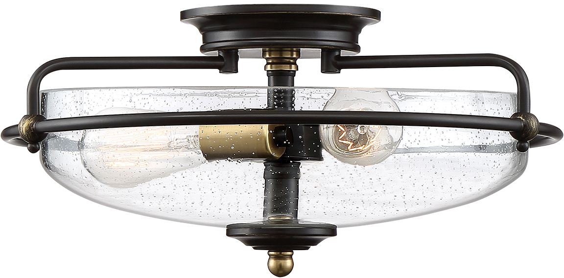 Elstead Lighting Griffin lámpara de techo 3x60 W latón-marrón QZ-GRIFFIN-F-C-PNAB