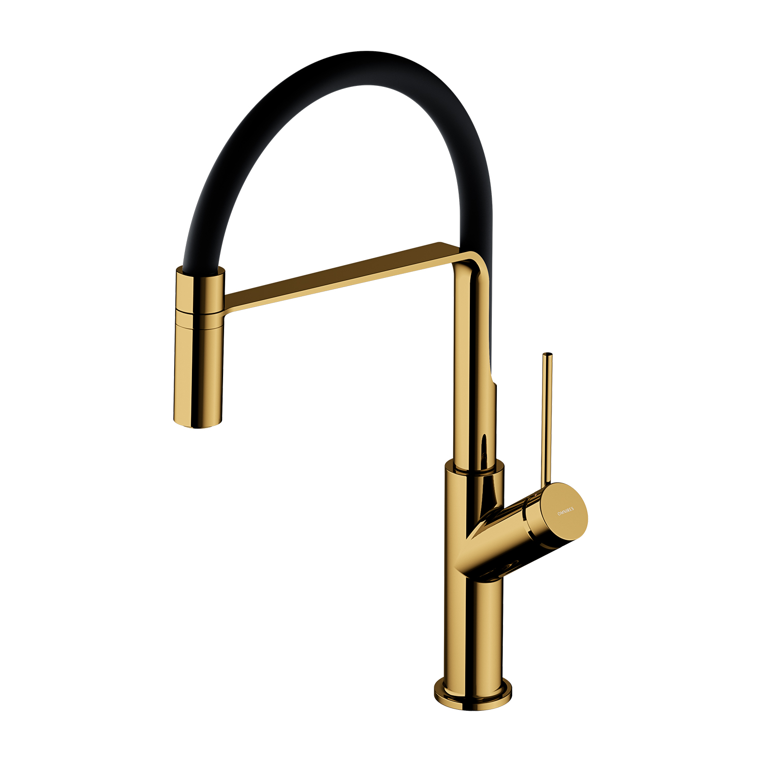 Omnires Vita grifo de cocina de pie negro-oro/oro arcaico VI6350BLGL