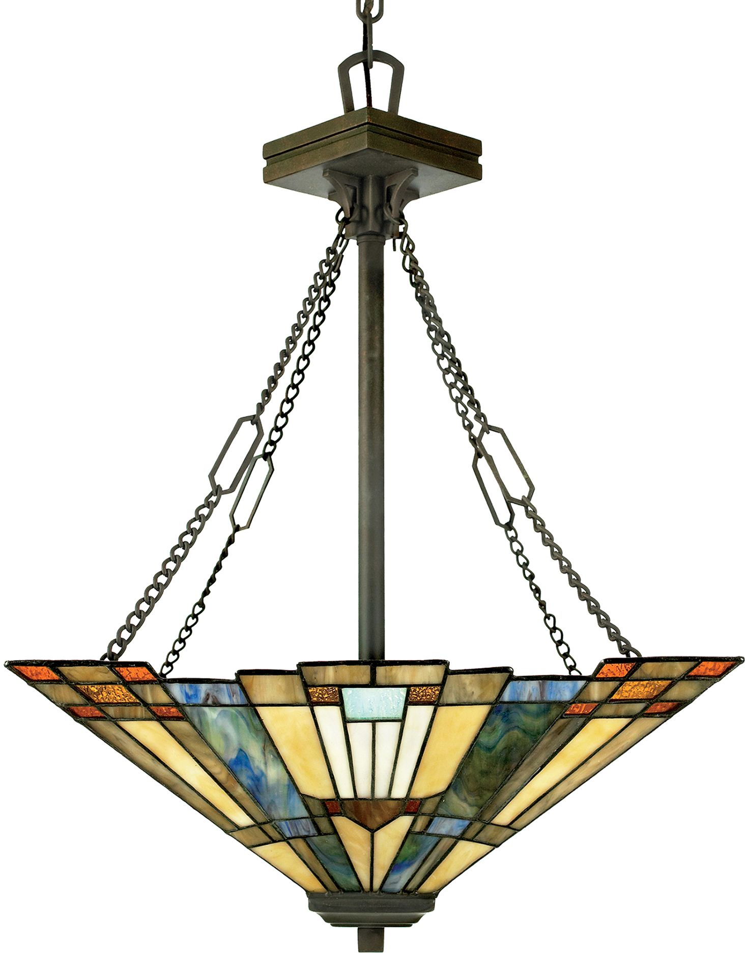 Elstead Lighting Inglenook lámpara colgante 3x60 W marrón QZ-INGLENOOK-P-B