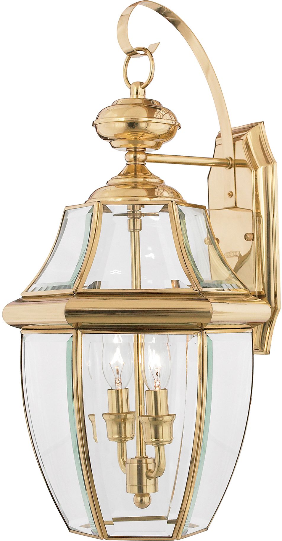 Elstead Lighting Newbury lámpara de pared para exteriores 2x40 W latón QZ-NEWBURY2-L-PB