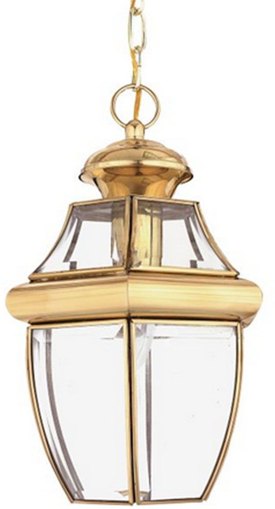 Elstead Lighting Newbury lámpara colgante 1x60 W latón QZ-NEWBURY8-M-PB