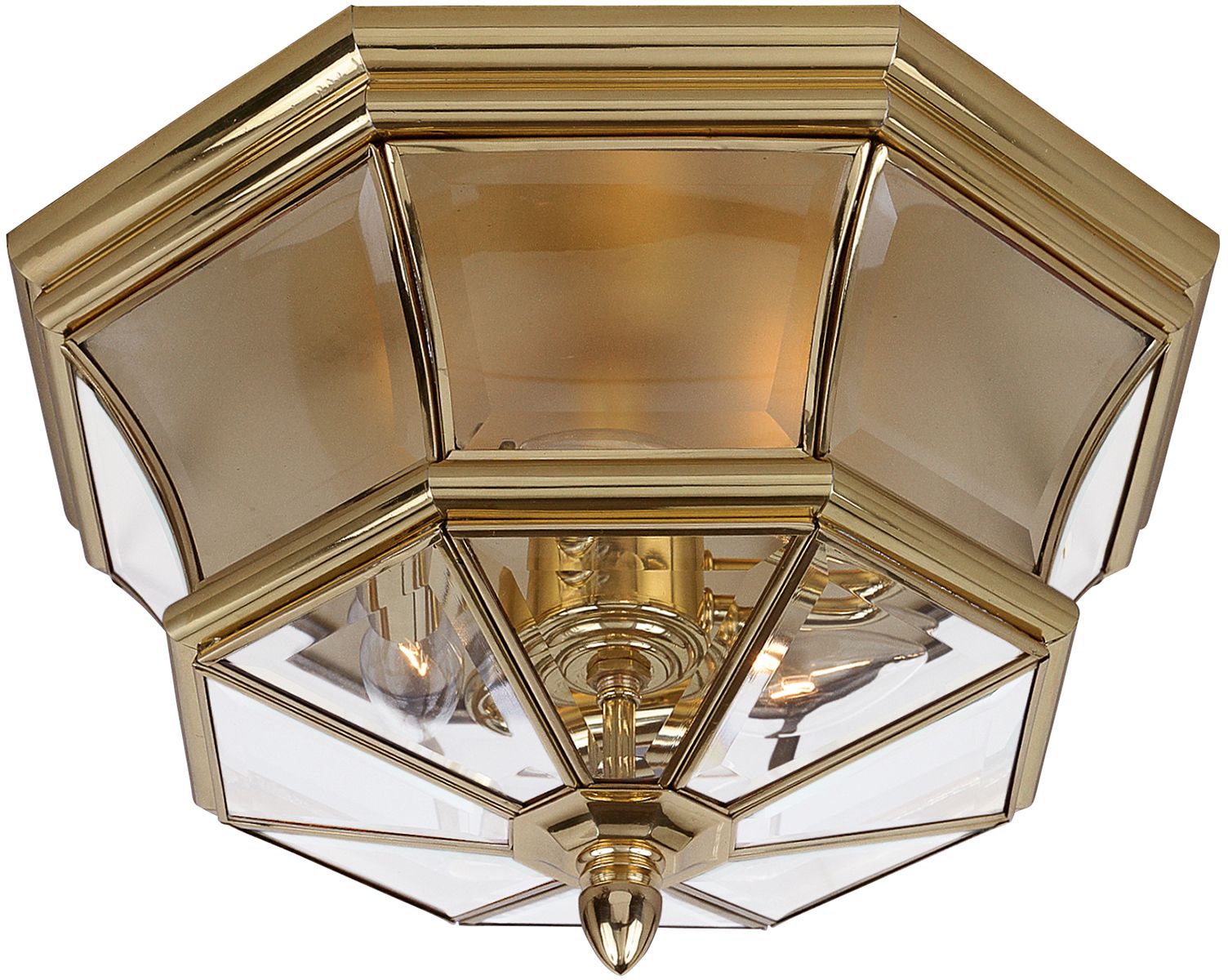 Elstead Lighting Newbury plafón exterior 3x60 W latón QZ-NEWBURY-F-PB