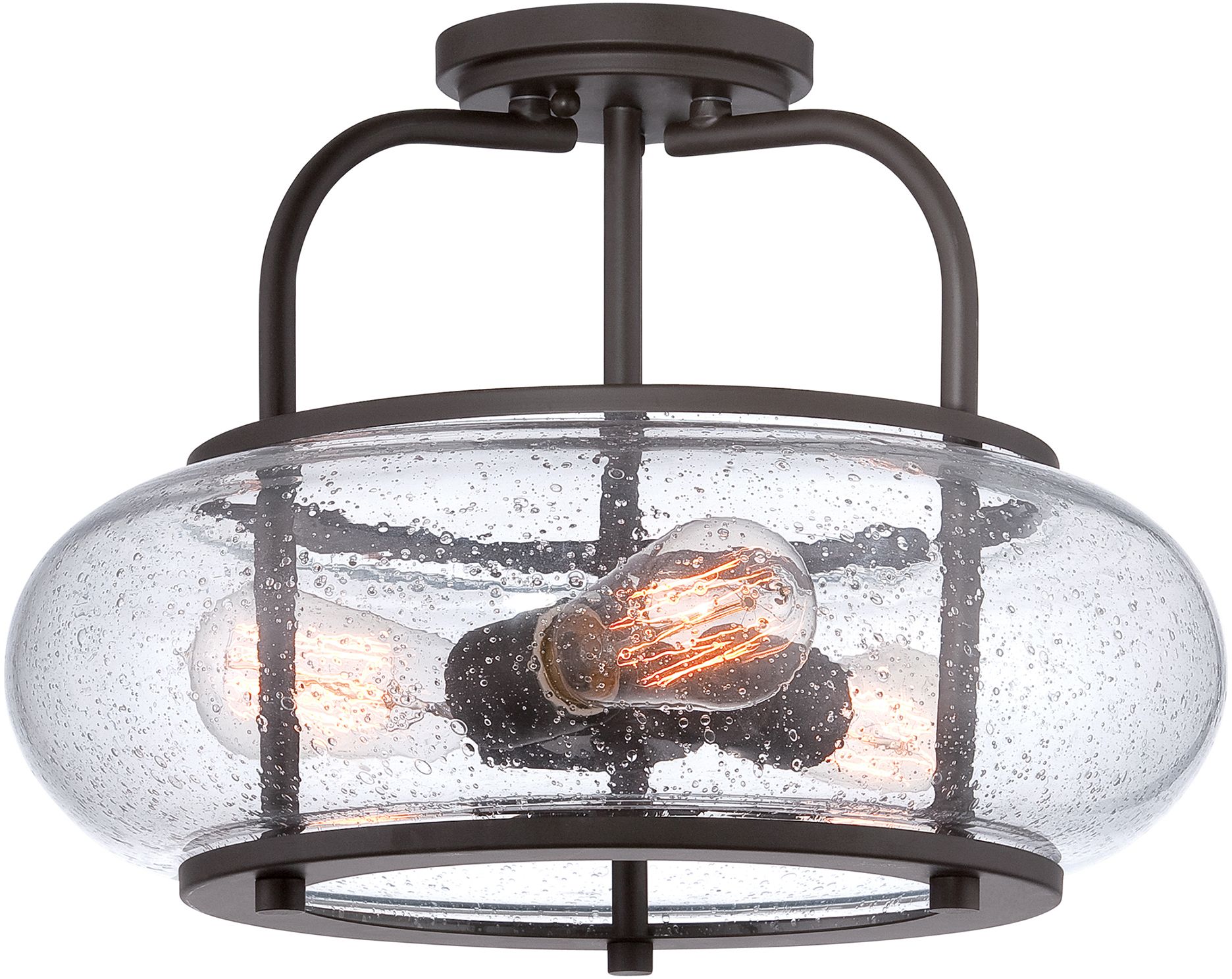 Elstead Lighting Trilogy lámpara de techo 3x60 W marrón QZ-TRILOGY-SF-M