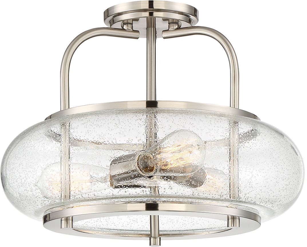Elstead Lighting Trilogy lámpara de techo 3x60 W níquel QZ-TRILOGY-SFM-BN