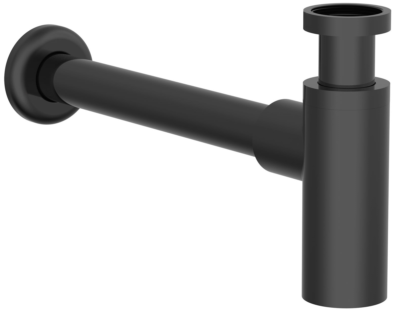 Roca Aqua sifón bajo para lavabo botella negro A5064070NB