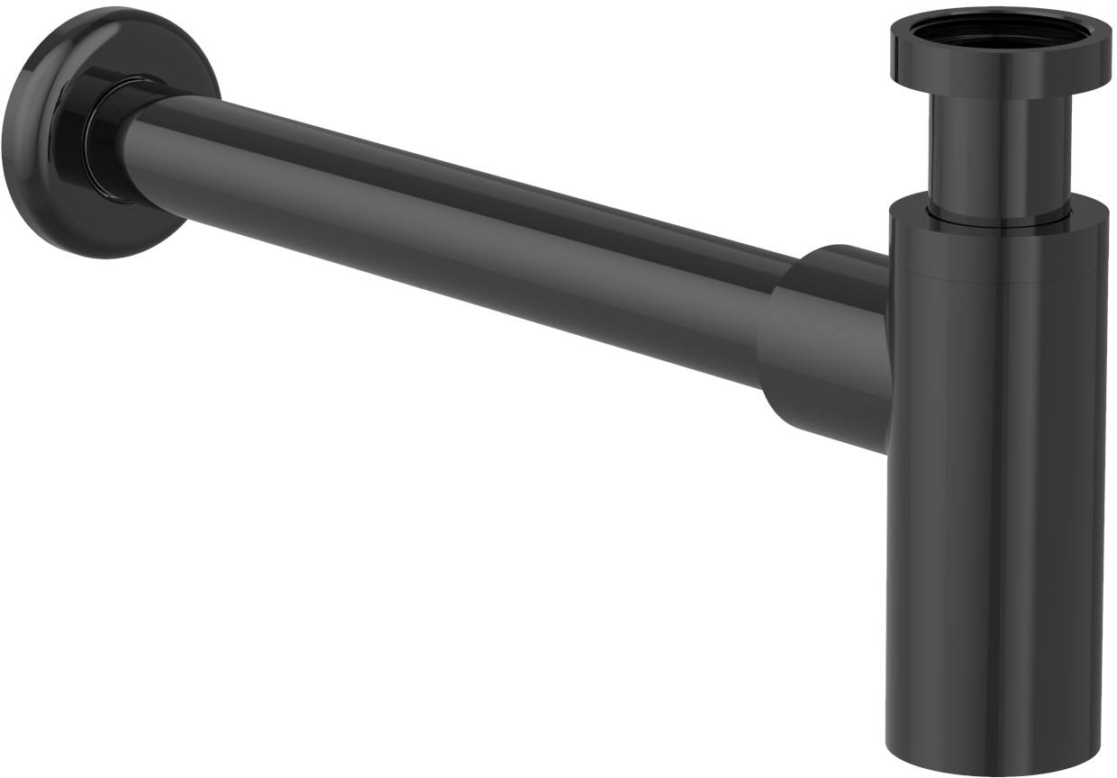 Roca Aqua sifón bajo para lavabo botella negro A5064070CN